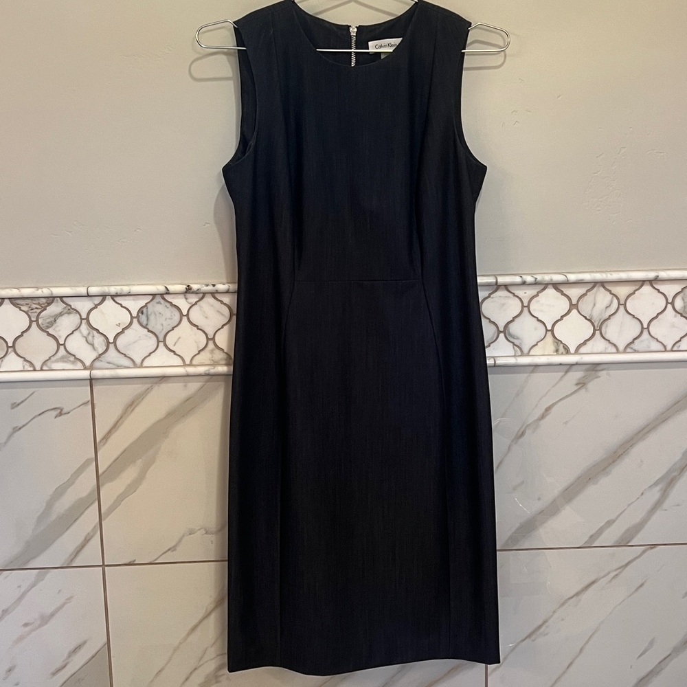 Calvin Klein Little Black blue Sheath dress 8